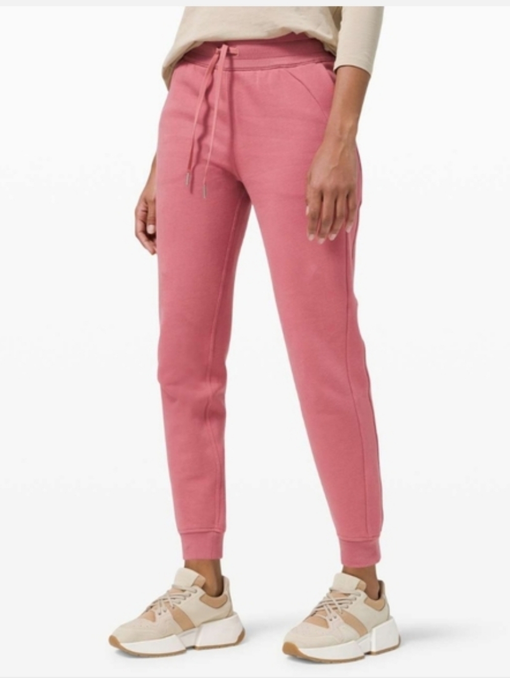 Lululemon Scuba High-Rise Jogger Fleece In Brier Rose Size 18